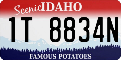 ID license plate 1T8834N