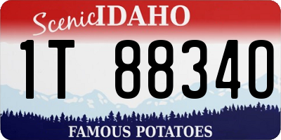 ID license plate 1T8834O