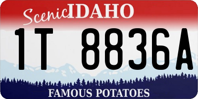ID license plate 1T8836A