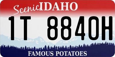 ID license plate 1T8840H