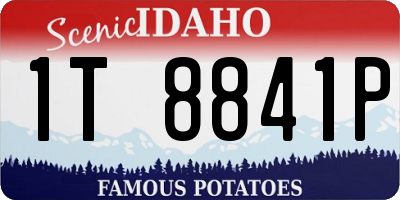 ID license plate 1T8841P