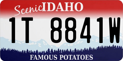 ID license plate 1T8841W