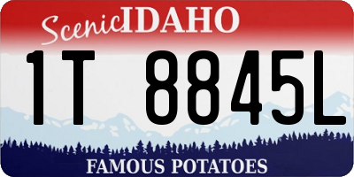 ID license plate 1T8845L