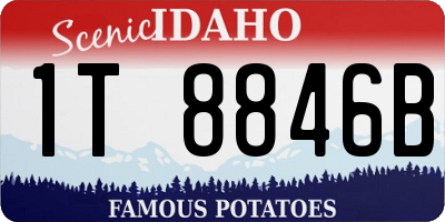 ID license plate 1T8846B