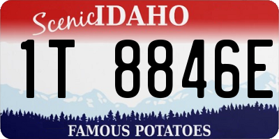 ID license plate 1T8846E