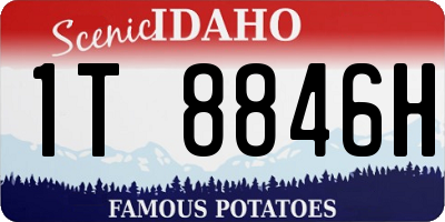 ID license plate 1T8846H