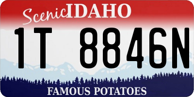 ID license plate 1T8846N