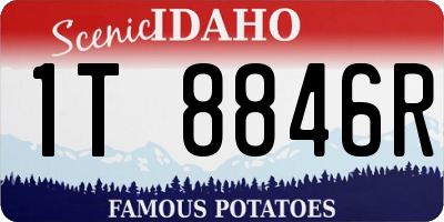 ID license plate 1T8846R