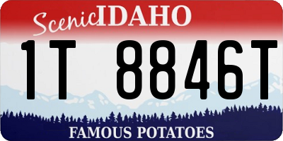 ID license plate 1T8846T