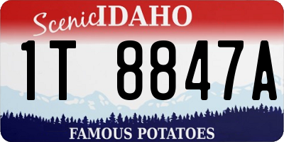 ID license plate 1T8847A