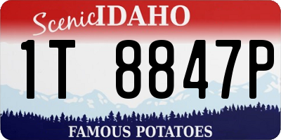 ID license plate 1T8847P
