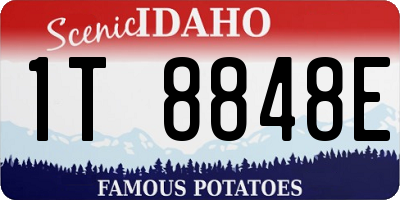 ID license plate 1T8848E