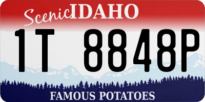 ID license plate 1T8848P