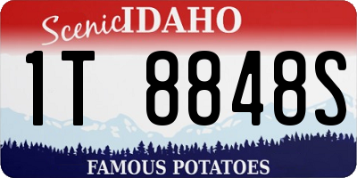 ID license plate 1T8848S