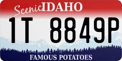 ID license plate 1T8849P