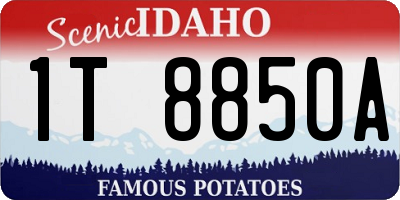 ID license plate 1T8850A