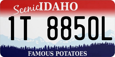 ID license plate 1T8850L