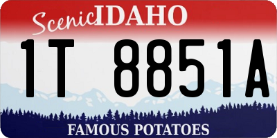 ID license plate 1T8851A