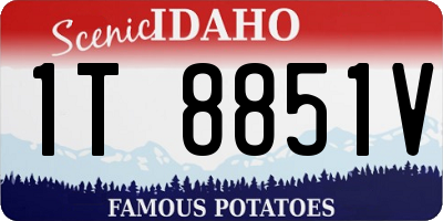 ID license plate 1T8851V