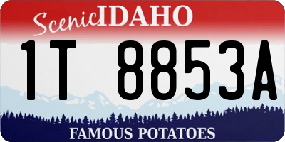 ID license plate 1T8853A