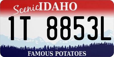 ID license plate 1T8853L