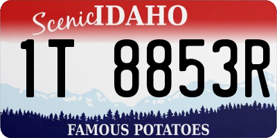 ID license plate 1T8853R