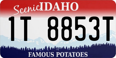 ID license plate 1T8853T