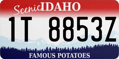 ID license plate 1T8853Z