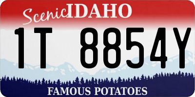 ID license plate 1T8854Y