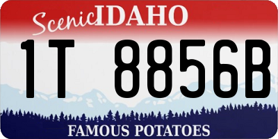 ID license plate 1T8856B