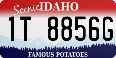 ID license plate 1T8856G