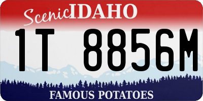 ID license plate 1T8856M