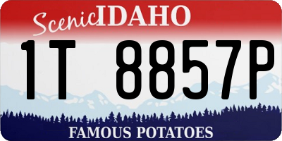 ID license plate 1T8857P