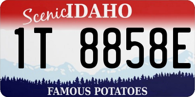 ID license plate 1T8858E
