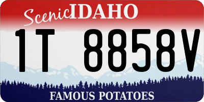 ID license plate 1T8858V