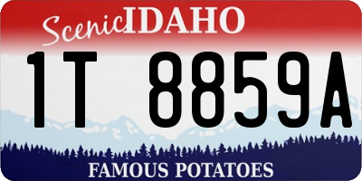 ID license plate 1T8859A