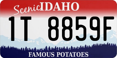 ID license plate 1T8859F