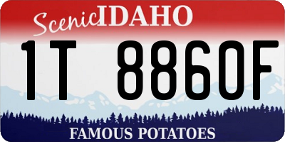 ID license plate 1T8860F