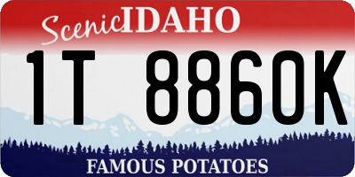 ID license plate 1T8860K
