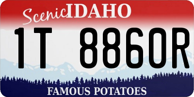 ID license plate 1T8860R