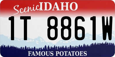 ID license plate 1T8861W
