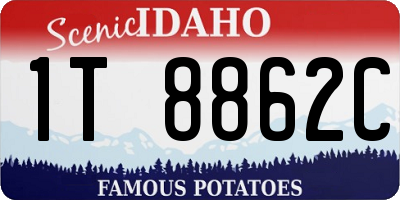 ID license plate 1T8862C