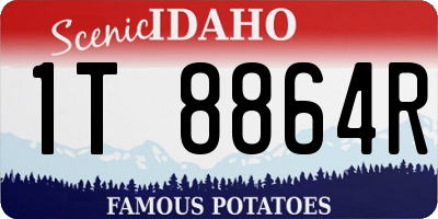 ID license plate 1T8864R