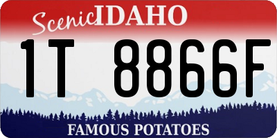 ID license plate 1T8866F
