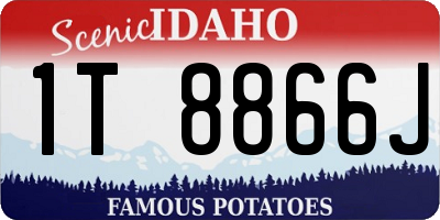 ID license plate 1T8866J