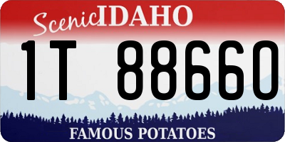 ID license plate 1T8866O