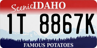 ID license plate 1T8867K