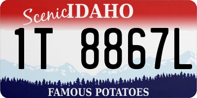 ID license plate 1T8867L