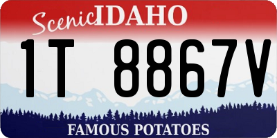 ID license plate 1T8867V