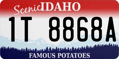 ID license plate 1T8868A